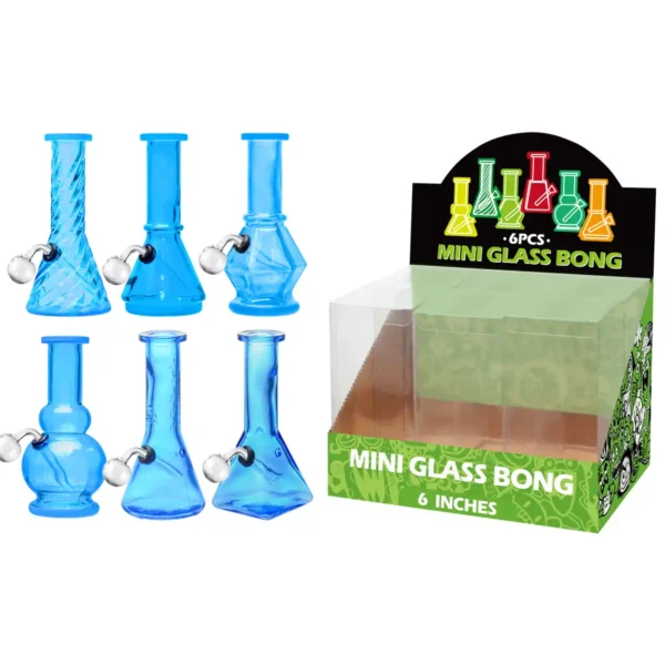 Transparent Blue Glass Oil Burner-M60104B