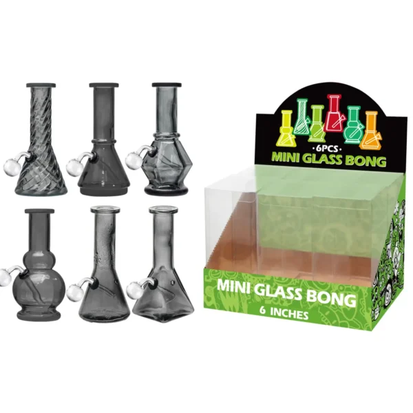 Transparent Black Glass Oil Burner-M60105B