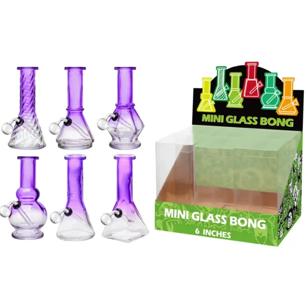 Gradient Purple Glass Oil Burner-M60201B