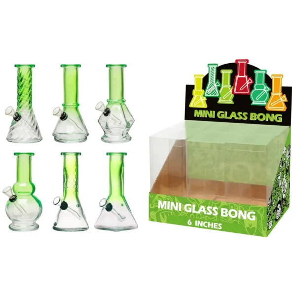 Gradient Green Glass Water Pipe-M60202F