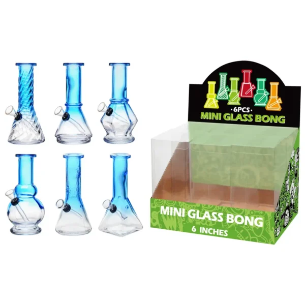 Gradient Blue Glass Water Pipe-M60204F