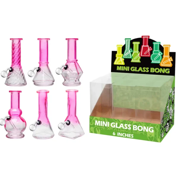 Gradient Pink Glass Oil Burner-M60206B