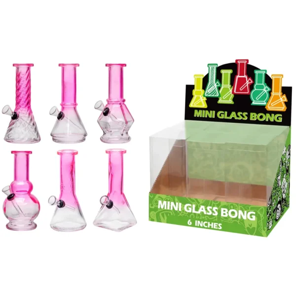 Gradient Pink Glass Water Pipe-M60206F