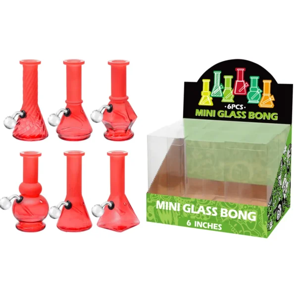 Matt Paint Red Glass Oil Burner 6inch-M60303B