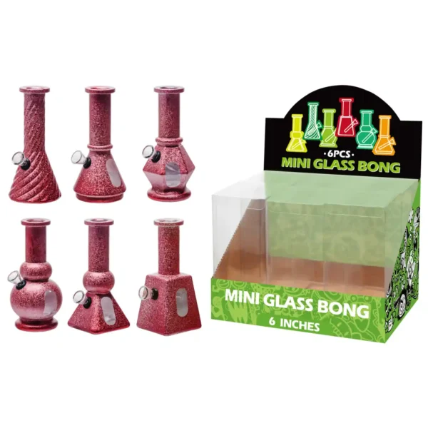 Matt Paint Glass Water Pipe With Water Window-M610001F