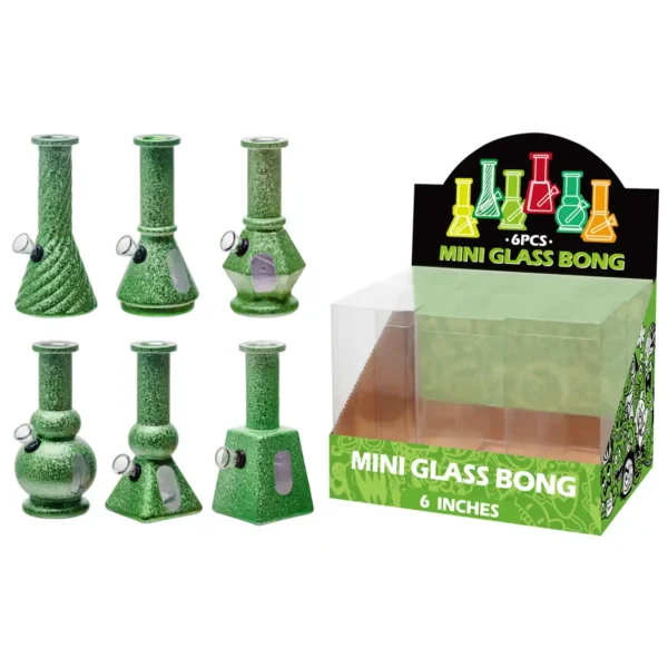 Matt Paint Glass Water Pipe With Water Window-M610002F