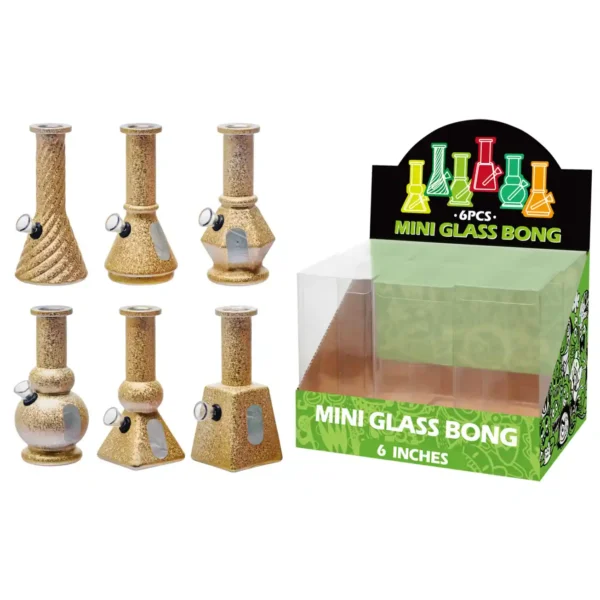 Matt Paint Glass Water Pipe With Water Window-M610003F