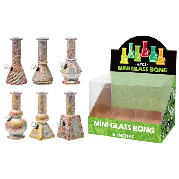 Matt Paint Glass Water Pipe With Water Window-M610005F