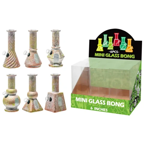 Matt Paint Glass Water Pipe With Water Window-M610006F