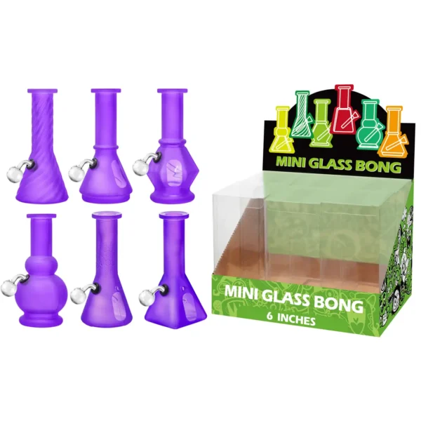 Matt Paint Purple+Water Window Glass Oil Burner 6inch-M61001B