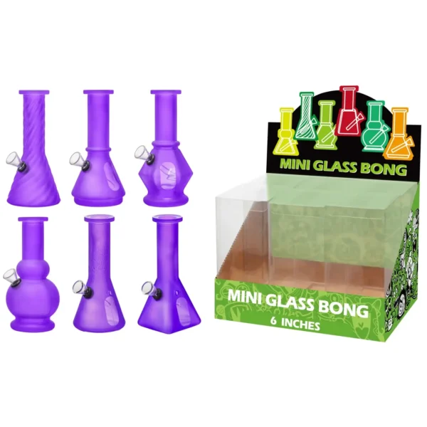 Matte Purple+Water Window Glass Water Pipe-M61001F