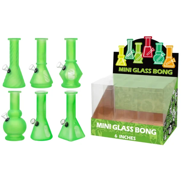 Matte Green+Water Window Glass Water Pipe-M61002F