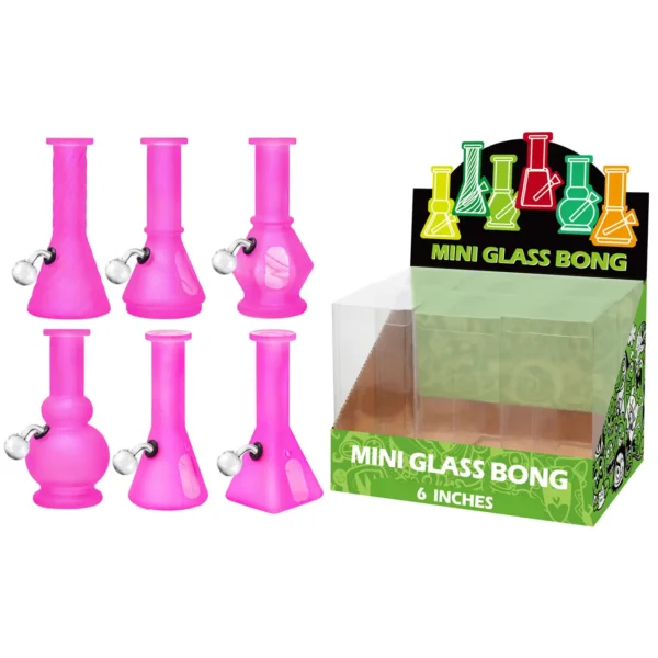 Matt Paint Pink+Water Window Glass Oil Burner 6inch-M61006B