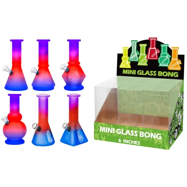 Gradation matte+Water Window Glass Water Pipe-M61208F