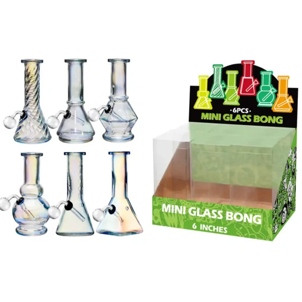 Transparent Electroplating Glass Oil Burner 6inch-M62001B