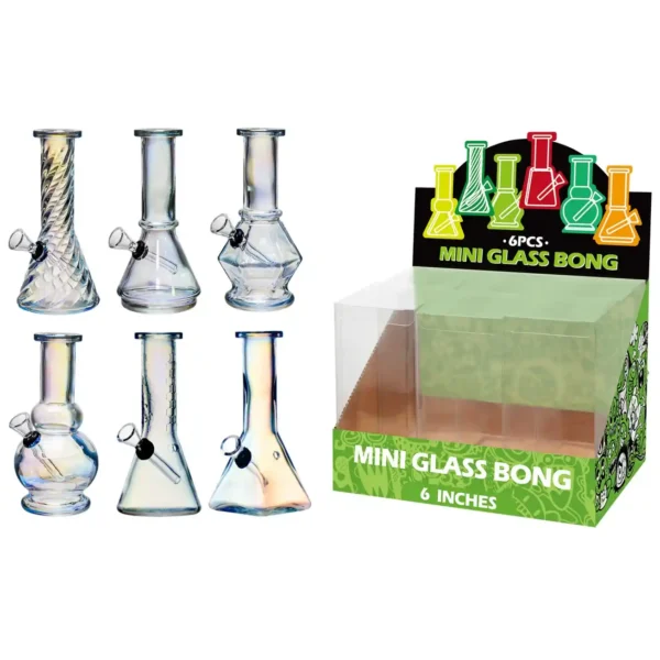 Electroplating Clear Glass Water Pipe-M62001F