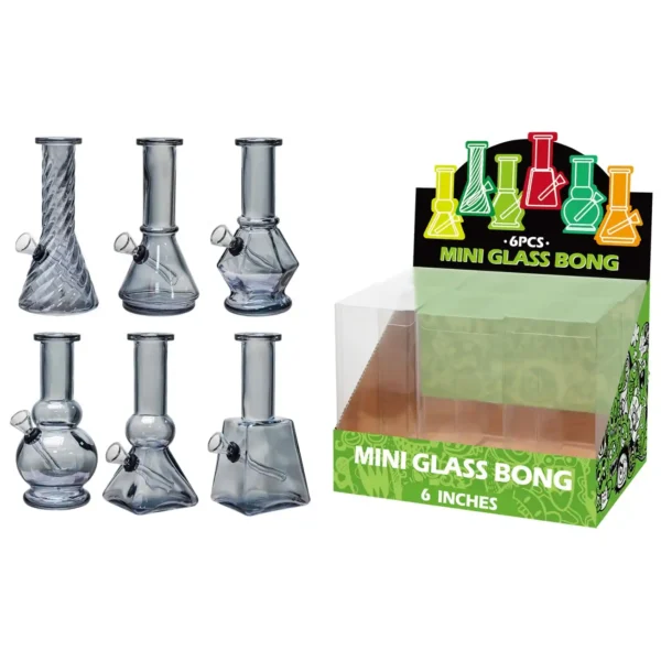 Electroplating Grey Glass Water Pipe-M62004F