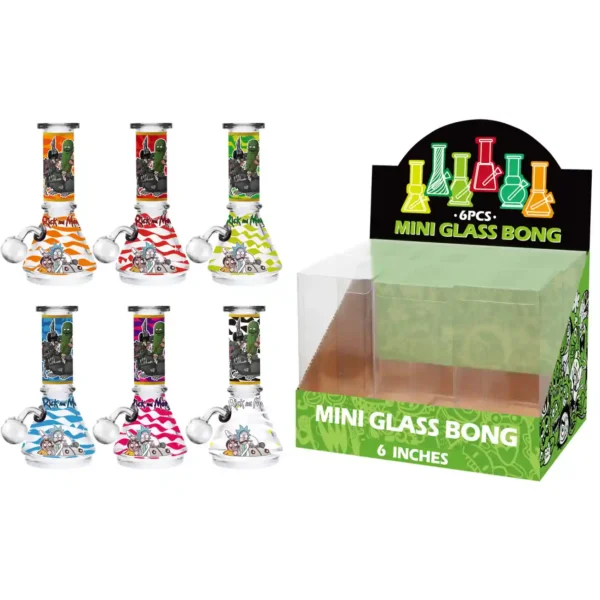 Rick and Morty Decal Glass Oil Burner 6inch-M63102B