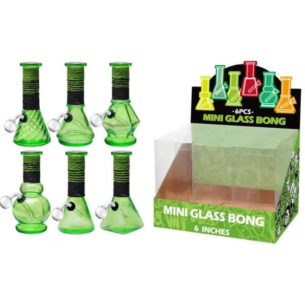 Green Transparent Paint+ Artistic String Glass Oil Burner 6inch-M64002B
