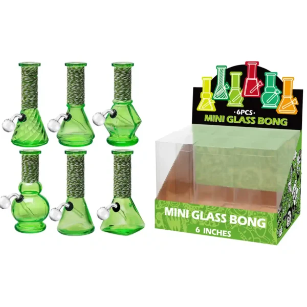 Green Transparent Paint+ Artistic String Glass Oil Burner 6inch-M64102B