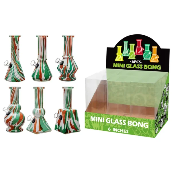 Water Transfer Printing Glass Water Pipe-M65017F