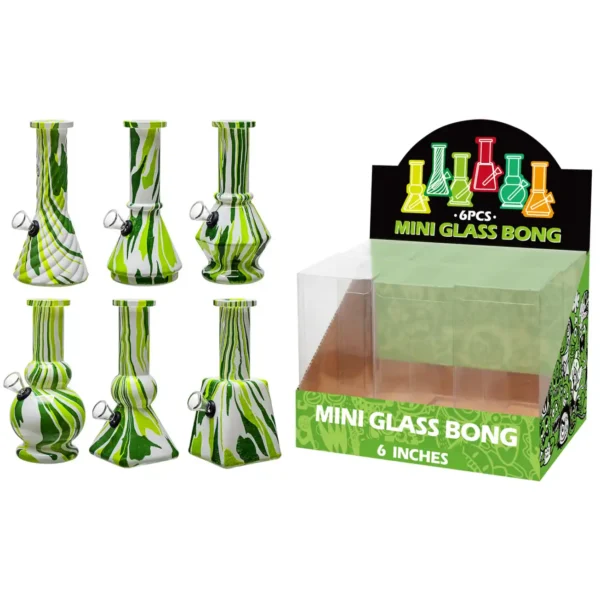 Water Transfer Printing Glass Water Pipe-M65018F