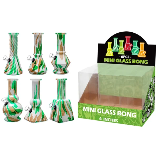 Water Transfer Printing Glass Water Pipe-M65019F