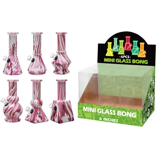 Water Transfer Printing Glass Water Pipe-M65020F