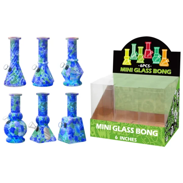 Glass Water Pipe With Hot Transfer Printing-M67002F