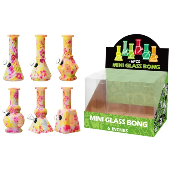 Glass Water Pipe With Hot Transfer Printing-M67005F