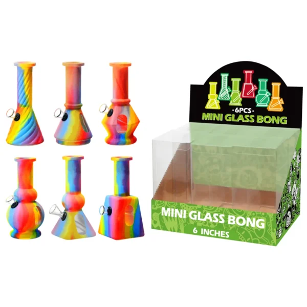 Glass Water Pipe With Hot Transfer Printing-M67006F