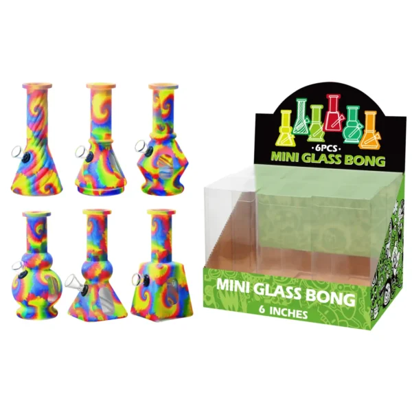 Glass Water Pipe With Hot Transfer Printing-M67007F