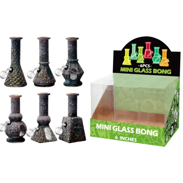 Leopard Hot Transfer Printing+Water Window Glass Oil Burner 6inch-M67008B