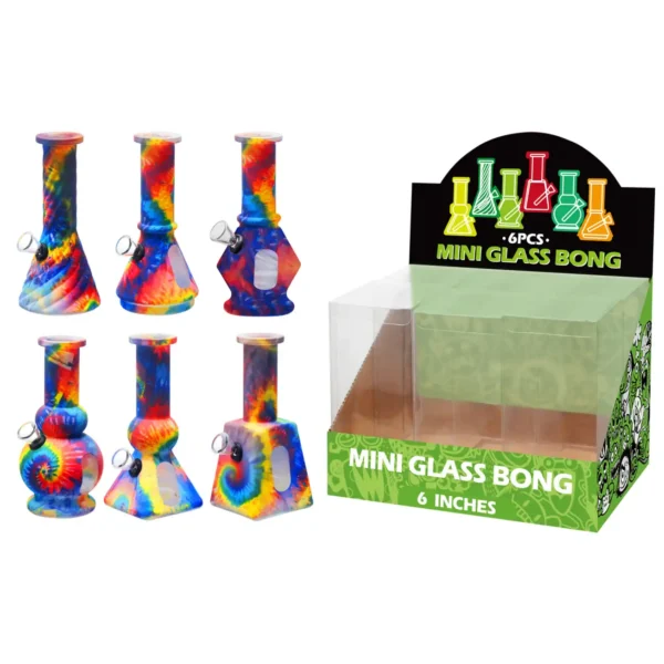 Glass Water Pipe With Hot Transfer Printing-M67009F