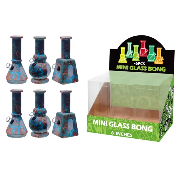 Glass Water Pipe With Hot Transfer Printing-M67011F