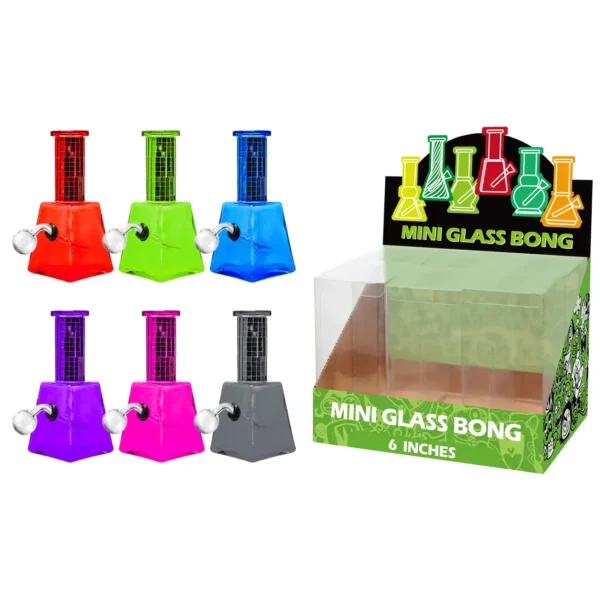 Mixed Color Square Mosaic Glass Oil Burner 6inch-M68005B