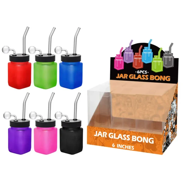 Matt Mixed Colors Glass Square Oil Burner 8inch-MS1001B