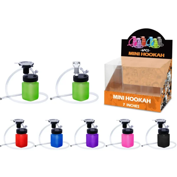 Mixed Color Matt Paint Hookah&Waterpipe 2in1 7inch-MH10001W/H/T