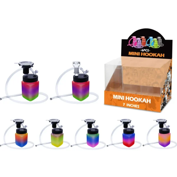 Mixed Color Matt Paint Hookah&Waterpipe 2in1 7inch-MH12001W/H/T